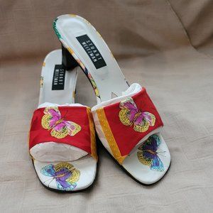 Stuart Weitzman Butterfly Silk Sandal, Sz 10W